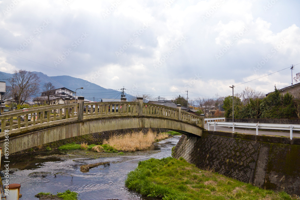 Yufuin onsen in Beppu city, Oita Prefecture, Kyushu, Japan. Yufuin onsen in Beppu city, Oita Prefecture, Kyushu, Japan.