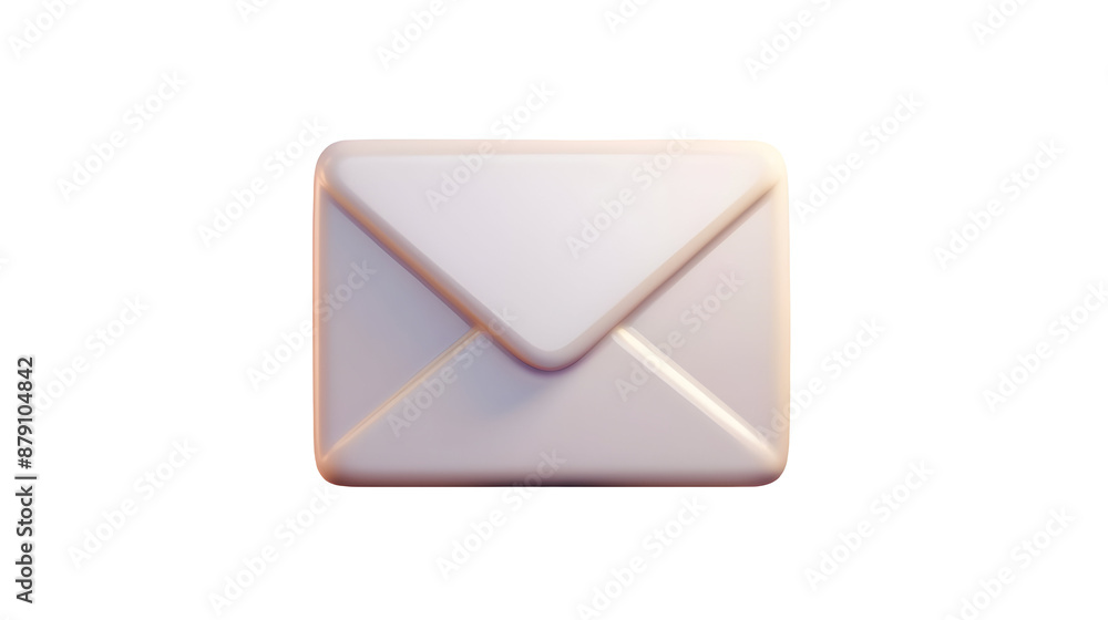 mail envelope icon on white background,generative ai mail envelope icon on white background,generative ai