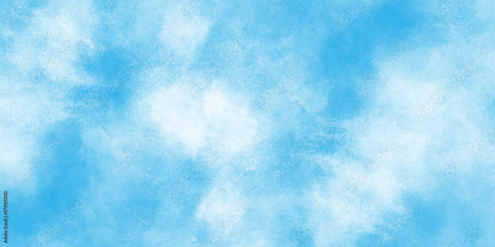 Pastel sky blue paper texture pattern background, soft cloudy sky blue watercolor background with soft tiny fogg or clouds, blue watercolor splash stroke of cloudy sky background. Pastel sky blue paper texture pattern background, soft cloudy sky blue watercolor background with soft tiny fogg or clouds, blue watercolor splash stroke of cloudy sky background.