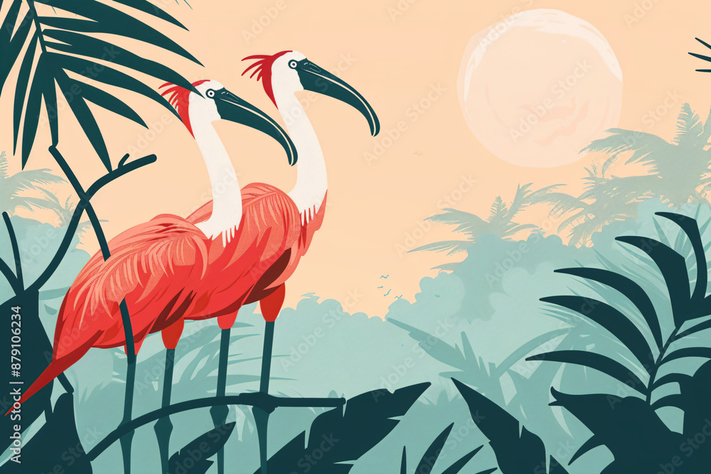 Fototapeta premium Exotic Birds on Safari