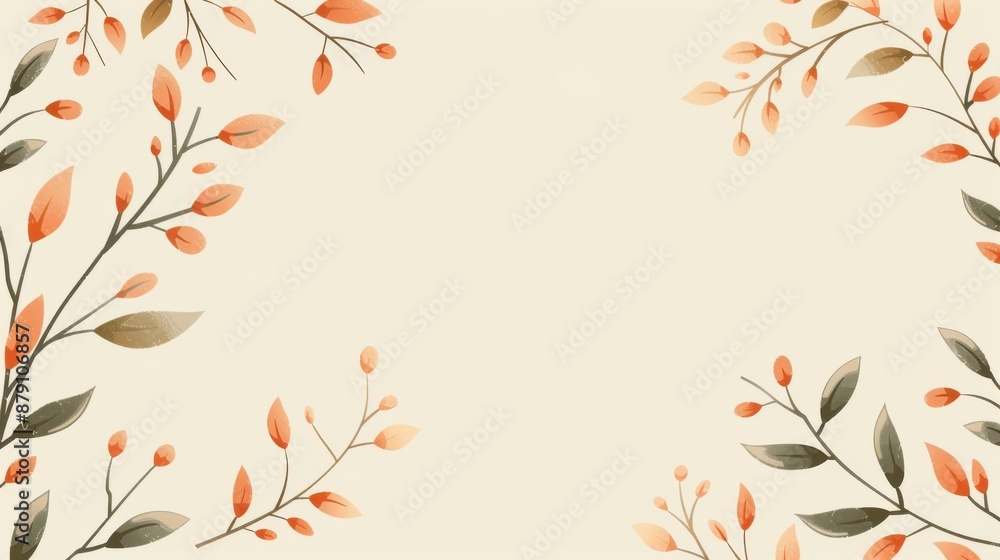 Card design: Enchanted garden wedding invitation, floral fantasy with spacious text area