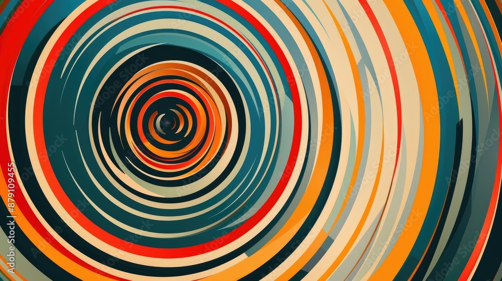Abstract Wallpaper with Concentric Circles and Varied Shades Abstract Wallpaper with Concentric Circles and Varied Shades
