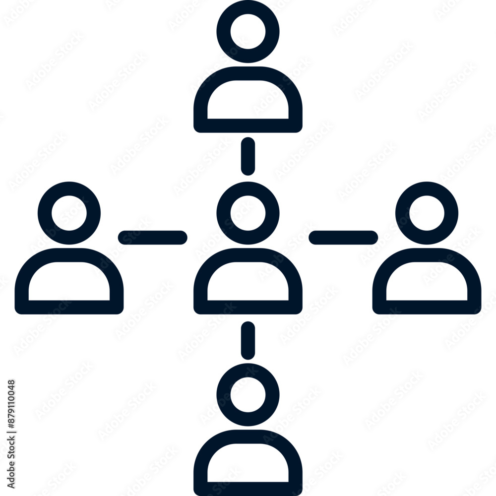 Referal Program Line Icon Referal Program Line Icon