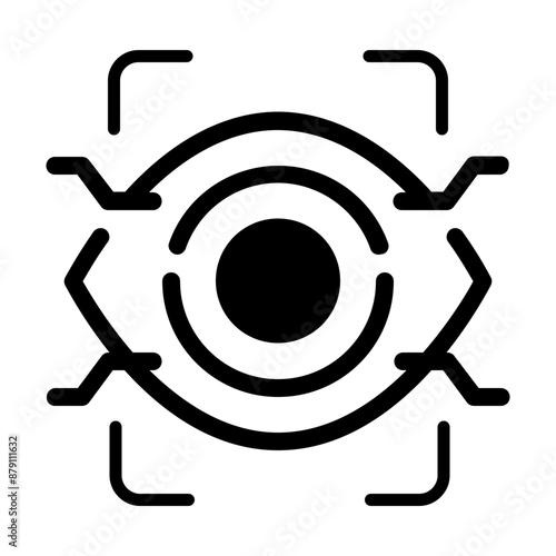illustration of a eye scanner