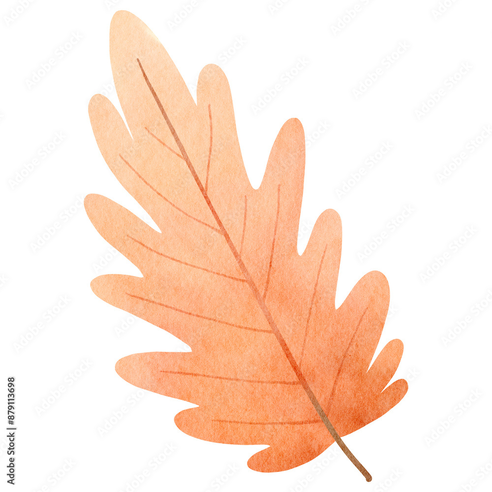 Obraz premium Watercolor fall leaves-5