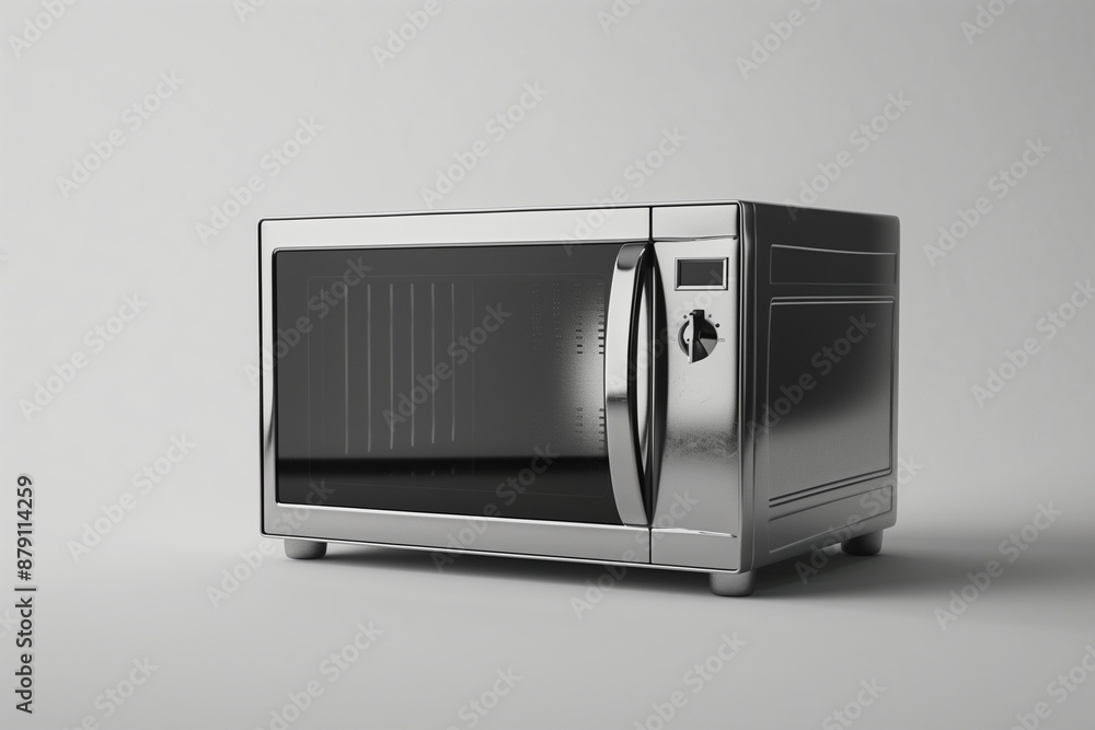 Fototapeta premium silver microwave