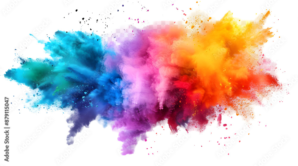rainbow paint splash multicolor powder explosion on white background.generative ai
rainbow paint splash multicolor powder explosion on white background.generative ai