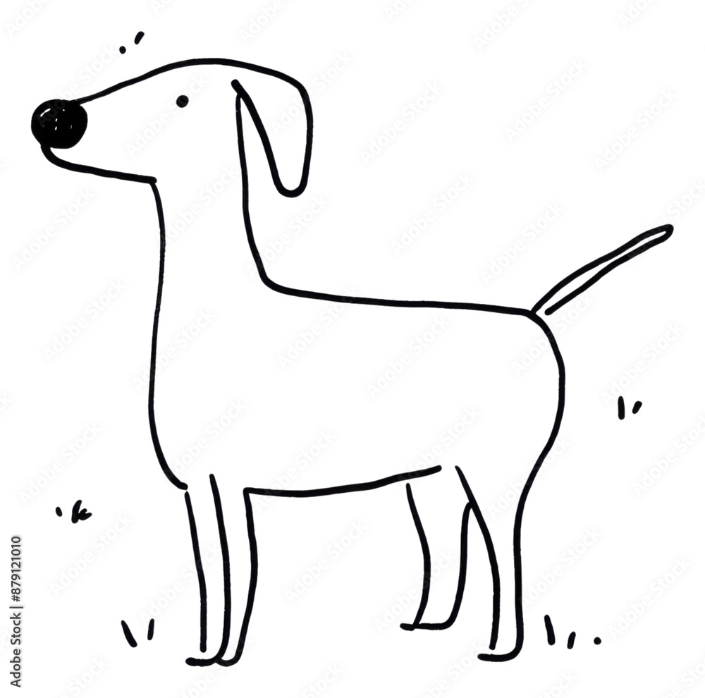 PNG Dog sketch drawing animal. PNG Dog sketch drawing animal.