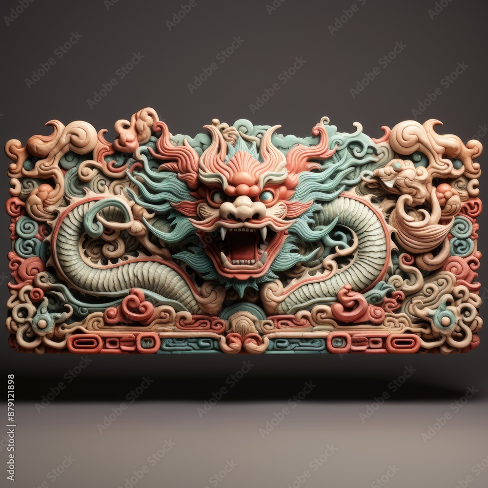Beautifully Carved Ancient Chinese Wooden Plaque with Intricate Design Beautifully Carved Ancient Chinese Wooden Plaque with Intricate Design