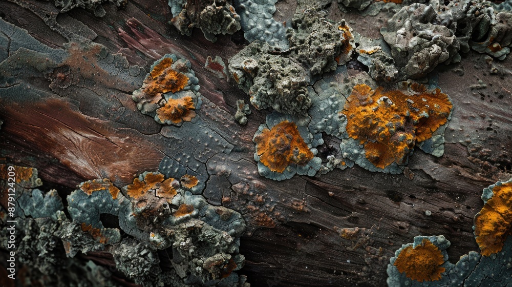 Obraz premium Detailed mold on decaying organic matter