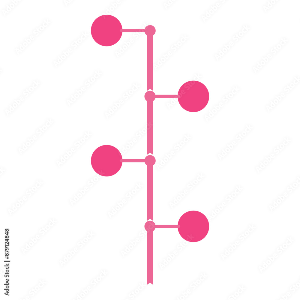 Timeline infographic element Timeline infographic element