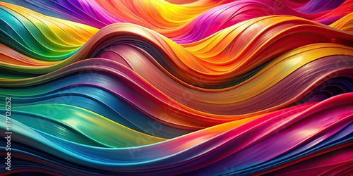 Wallpaper Mural Abstract background with vibrant colors and flowing patterns, abstract, background, design, texture, colorful, modern Torontodigital.ca