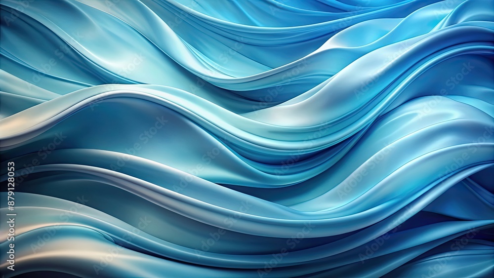 Abstract background with soft, flowing textures of undulating waves or layers of fabric in shades of blue , abstract Abstract background with soft, flowing textures of undulating waves or layers of fabric in shades of blue , abstract