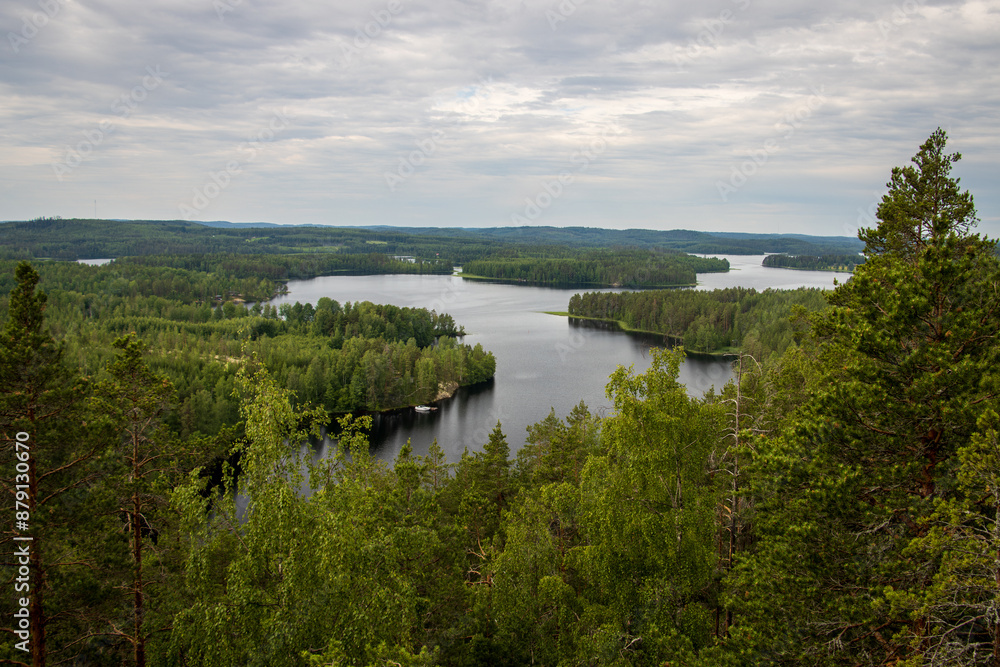 Fototapeta premium Landscape from Finland in summer