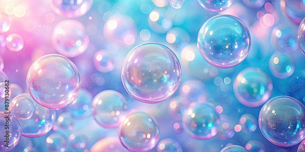 Abstract pastel pink and blue background with iridescent magical air bubbles, wallpaper with glass balls , pastel Abstract pastel pink and blue background with iridescent magical air bubbles, wallpaper with glass balls , pastel
