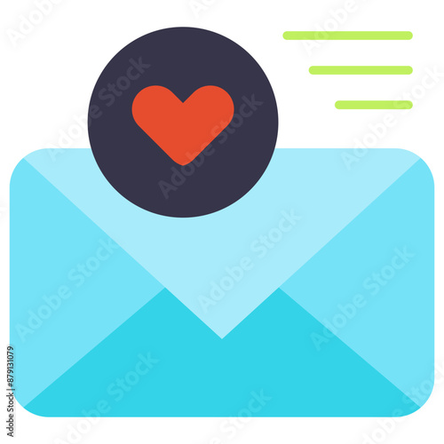 Communication, email, favourite, heart Icon