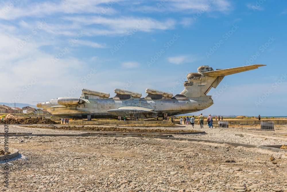 Derbent, Russia - May 11, 2024: Project 903 ekranoplan missile ship ...