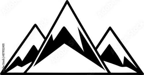 silhouette of a mountain range