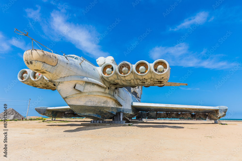 Derbent, Russia - May 11, 2024: Project 903 ekranoplan missile ship ...