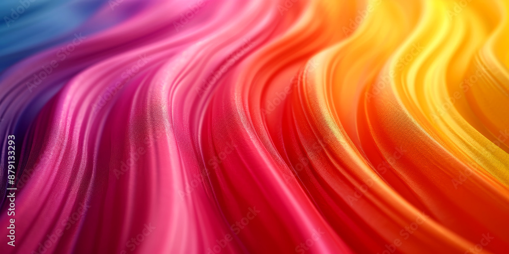 Graphical representation of a coloured sine wave. AI generative. Graphical representation of a coloured sine wave. AI generative.