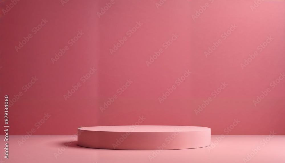 Abstract Pink and White Podium pedestal background. Best for product photography. Abstract Pink and White Podium pedestal background. Best for product photography.