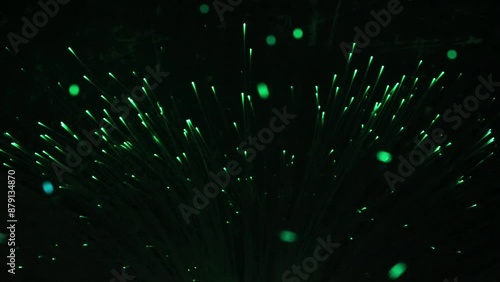 fiber optic in motion, video
