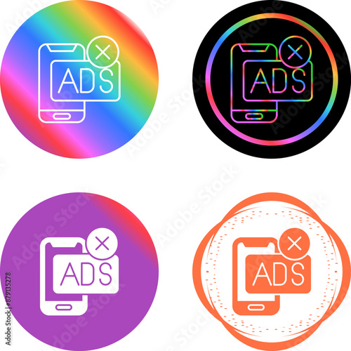 AD Block Vector Icon