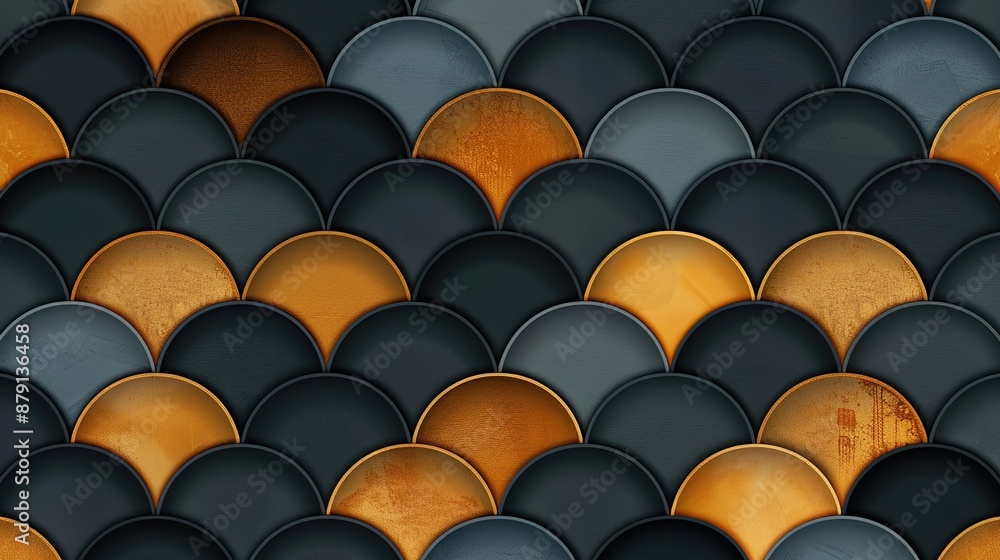 Obraz premium scallop pattern wallpaper