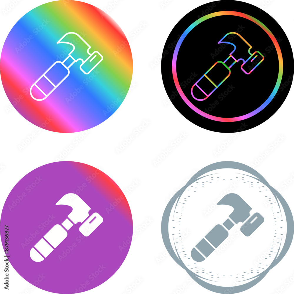 Hammer Vector Icon Hammer Vector Icon