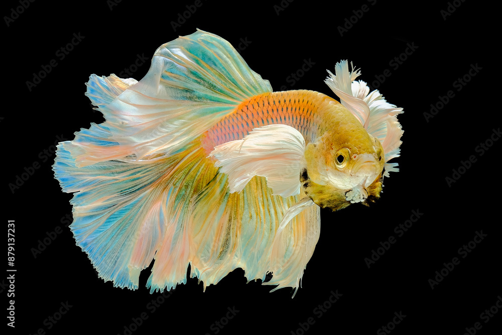 golden betta fish halfmoon dumbo ear golden betta fish halfmoon dumbo ear