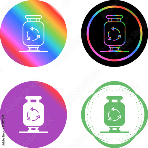 Gas Cylinder Vector Icon