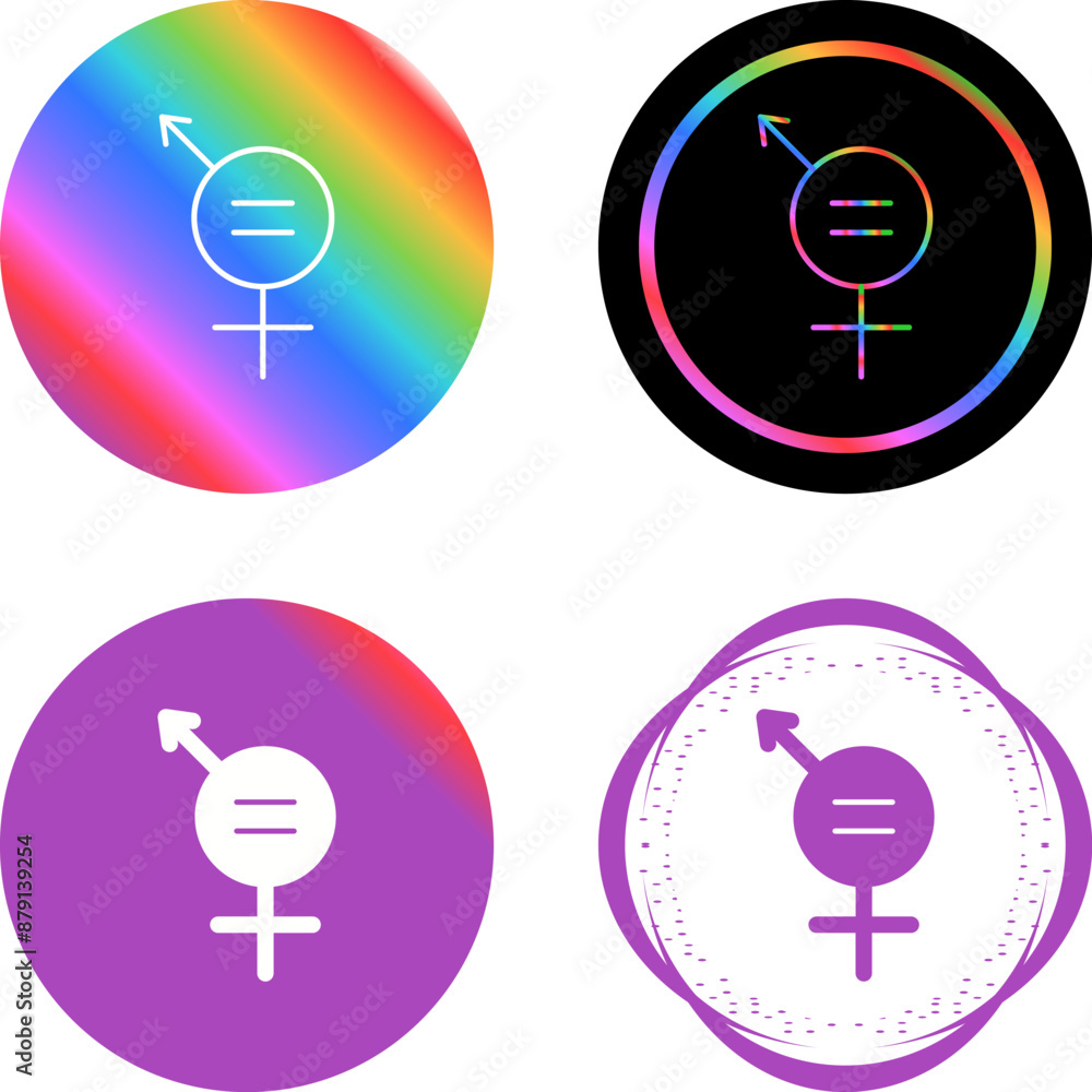 Gender Equality Vector Icon Gender Equality Vector Icon