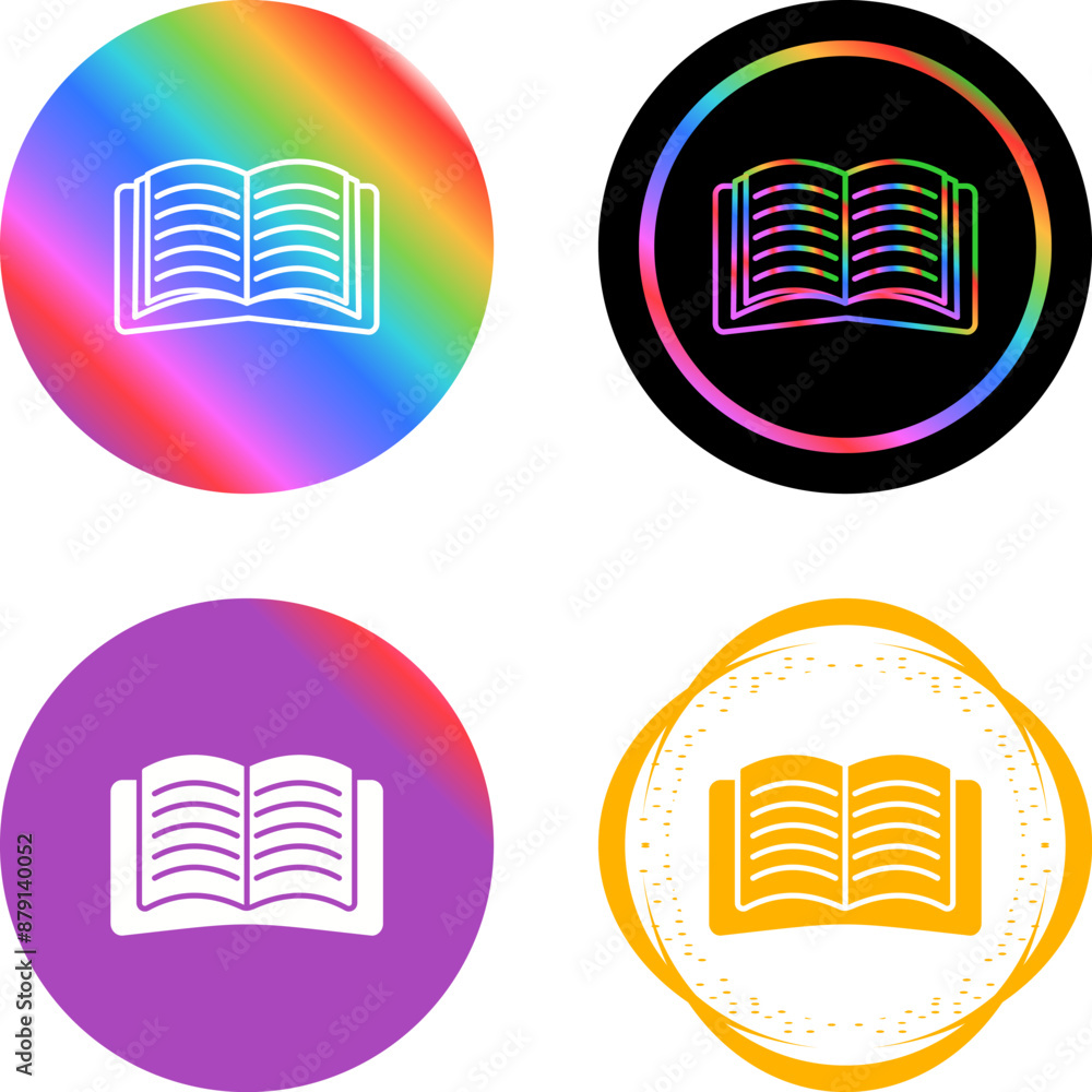 Open Book Vector Icon Open Book Vector Icon