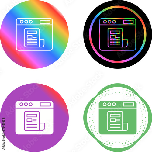News Feed Vector Icon