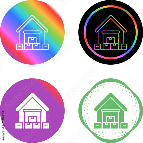 Warehouse Vector Icon