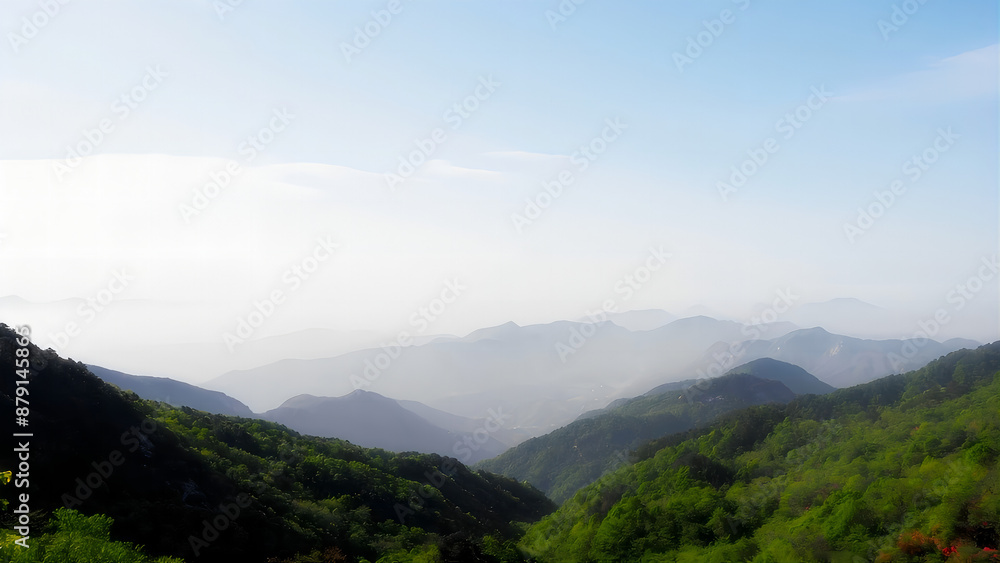 Obraz premium landscape with fog