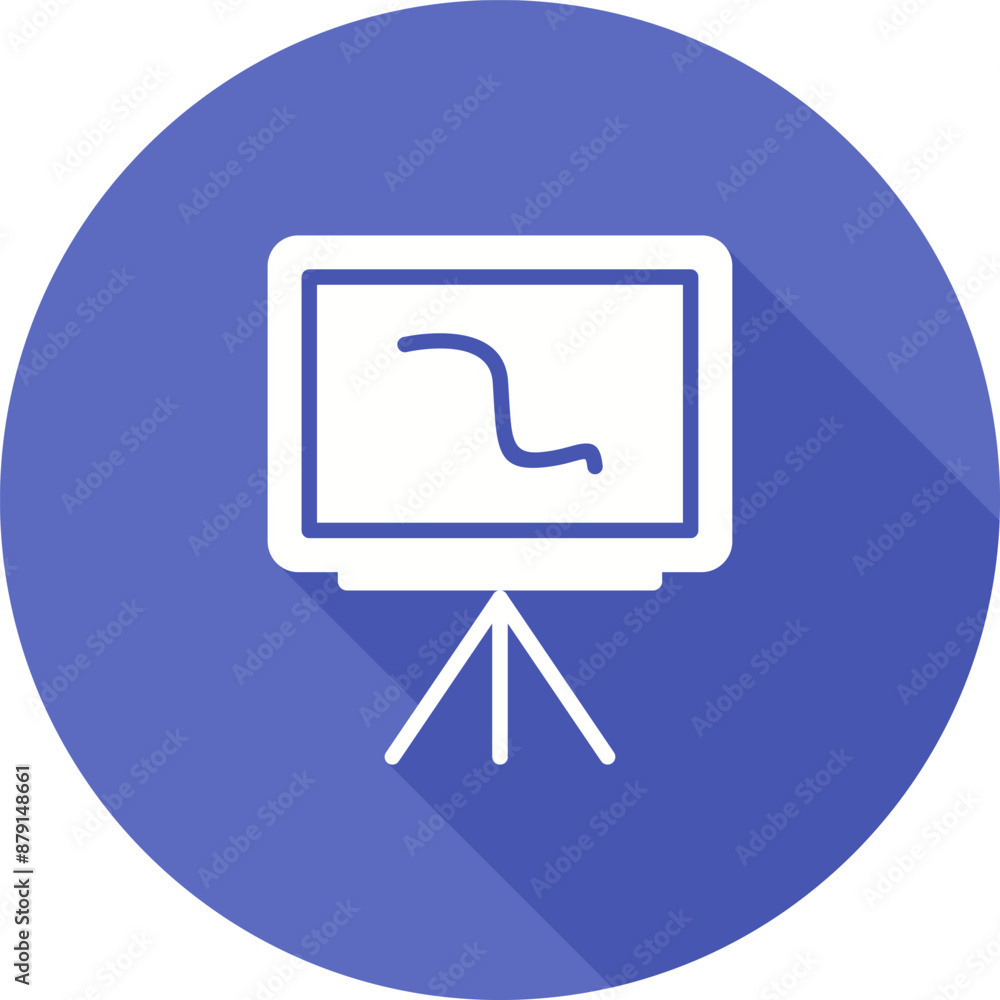 Obraz premium Whiteboard Vector Icon