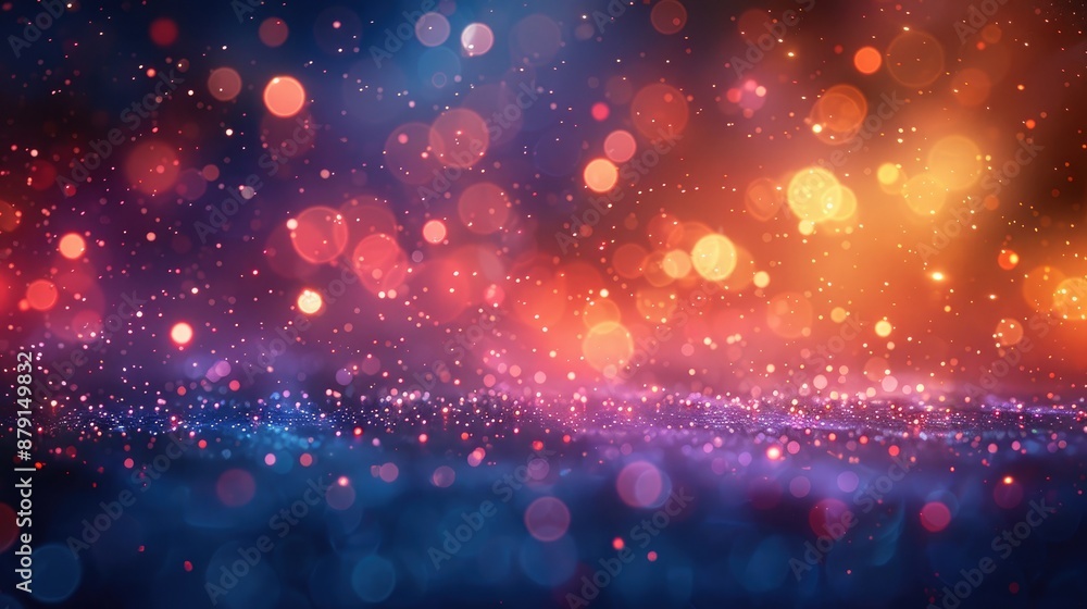 Colorful abstract background with blurred lights and bokeh effect, suitable for festive occasions Colorful abstract background with blurred lights and bokeh effect, suitable for festive occasions