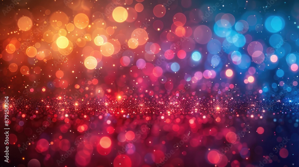 Colorful abstract background with blurred lights and bokeh effect, suitable for festive occasions Colorful abstract background with blurred lights and bokeh effect, suitable for festive occasions