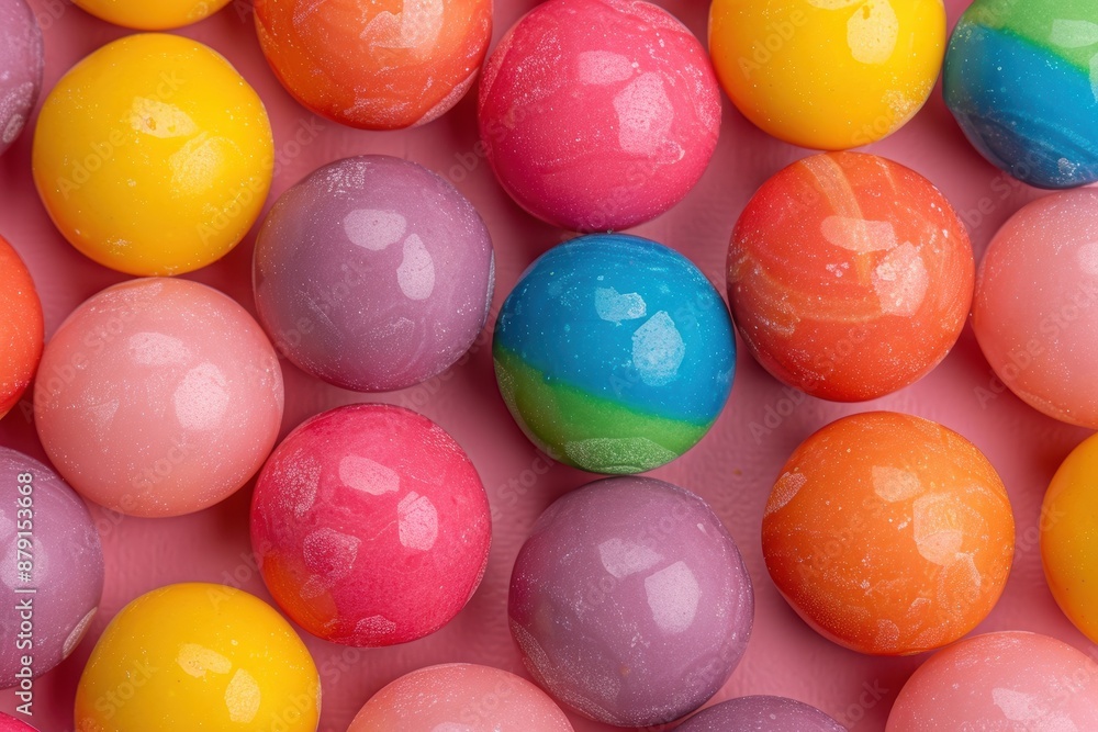 Colorful Easter eggs in close-up Colorful Easter eggs in close-up
