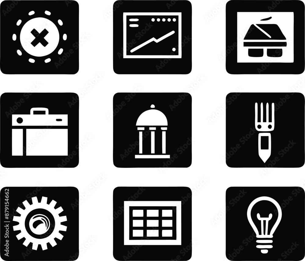 set of workshop icon illustration. communication, business, management, leadership, seminar, support, person set of workshop icon illustration. communication, business, management, leadership, seminar, support, person