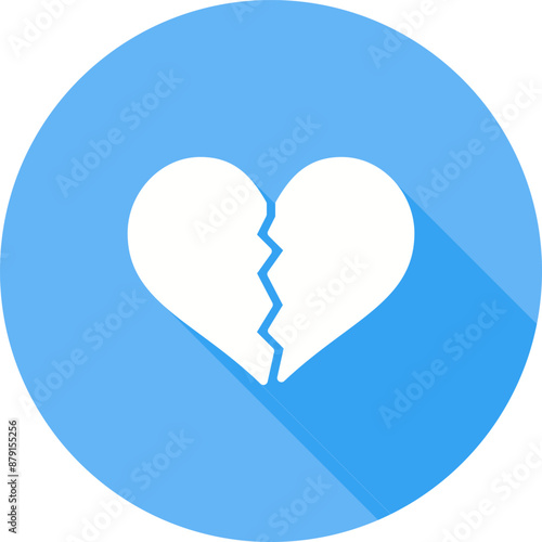 Broken Heart Vector Icon