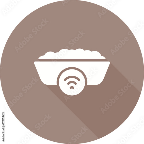 Smart Cat Litter Box Vector Icon