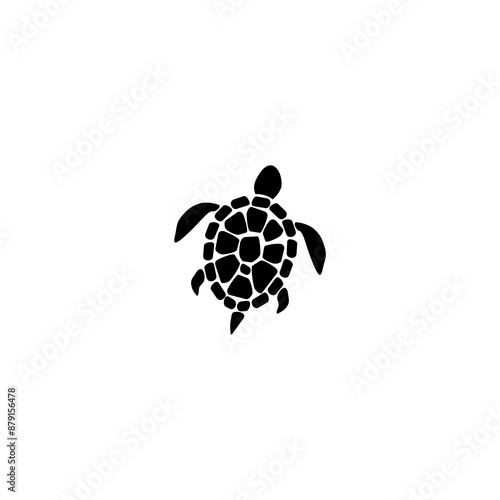 Konstfotografi Sea turtle icon isolated on white background