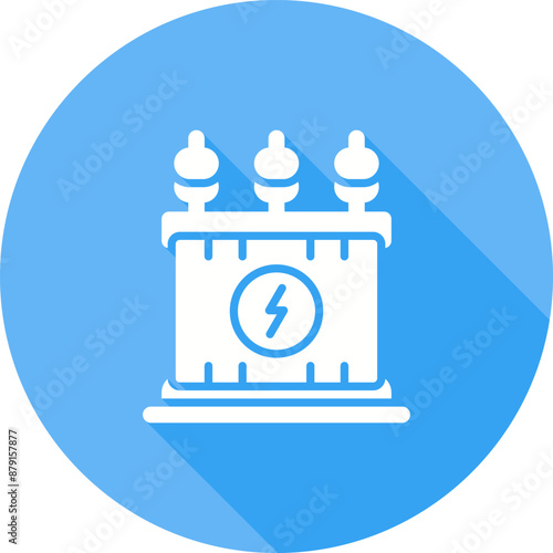 Power Transformer Vector Icon