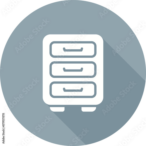 File cabinet Vector Icon