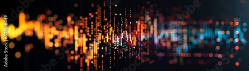 Wallpaper Mural Visualizing the sound waves of aYi Duan Yin Le , the vibrant colors and fluid motion perfectly capturing the energy. Torontodigital.ca