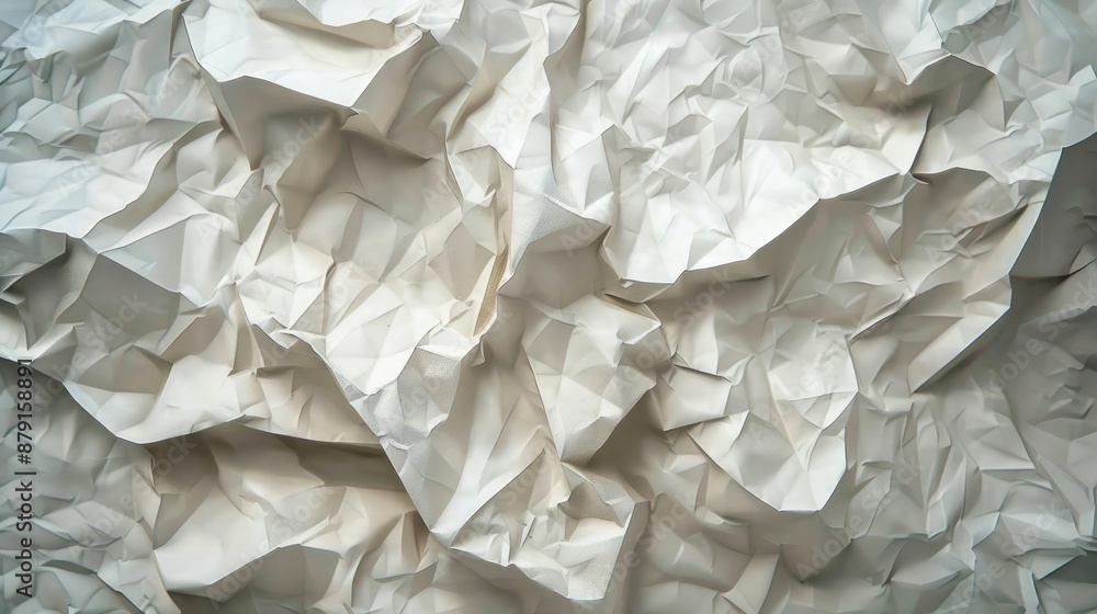 Crumpled paper abstract composition Crumpled paper abstract composition