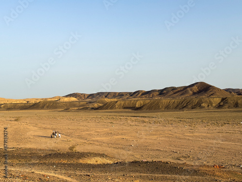 landscape in the desert in Egypt photo