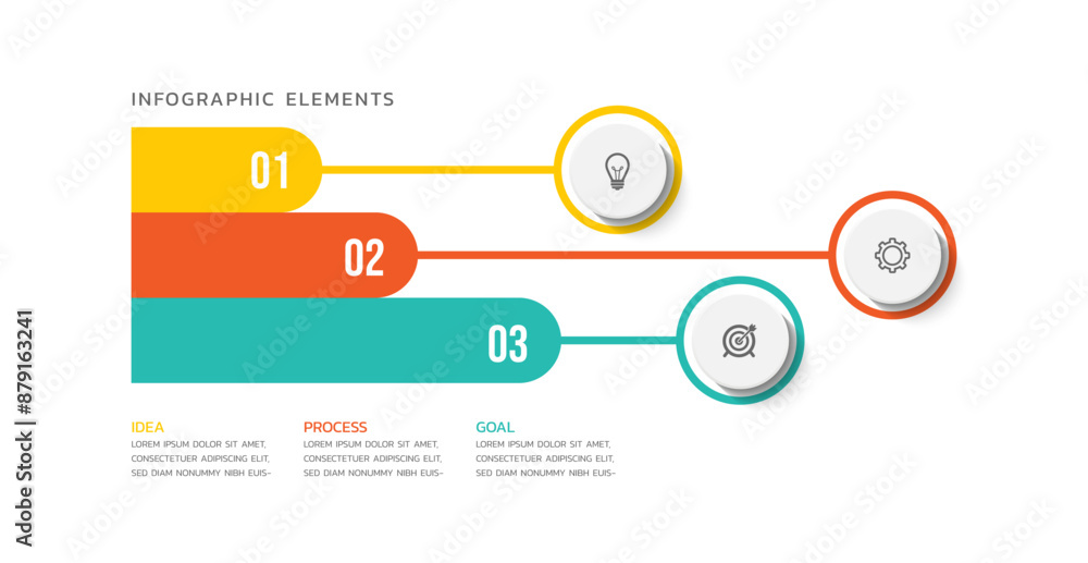 Vector infographics business template design Vector infographics business template design